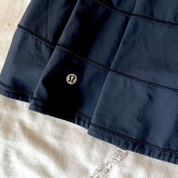 Lululemon Pace Rival Skirt Navy Blue Size 6 - Picture 2 of 4